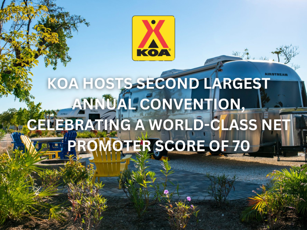 KOA Celebrates a World-Class Net Promotoer Score of 70